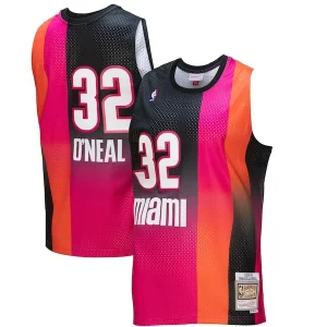 Robusto Shaquille O'Neal Miami Heat 2005/06 Hardwood Classics Fadeaway Swingman Player Jersey Pink/Black