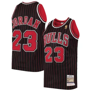 Elegante Men's Chicago Bulls Michael Jordan Black 1996/97 Hardwood Classics Authentic Jersey