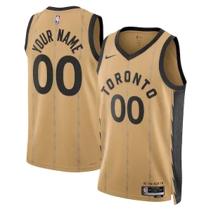 Robusto Toronto Raptors Nike Unisex 2023/24 Custom Swingman Jersey Gold City Edition