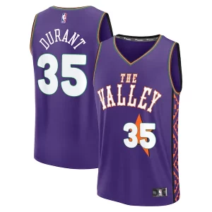 Prestigioso Versatile Kevin Durant Phoenix Suns Youth 2024/25 Fast Break Player Jersey City Edition Purple