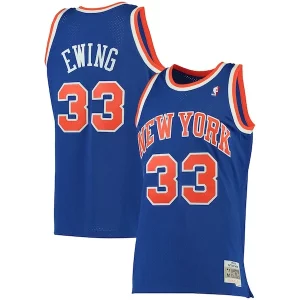 Sofisticato Attraente Raffinato Patrick Ewing New York Knicks 1991/92 Big & Tall Hardwood Classics Swingman Jersey Blue