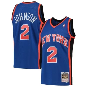 Sofisticato Carino Larry Johnson New York Knicks 1998/99 Hardwood Classics Swingman Jersey Blue