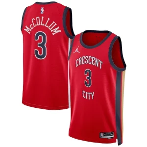 Sofisticato Cool Elegante CJ McCollum New Orleans Pelicans Jordan Brand Unisex Swingman Jersey Statement Edition Red