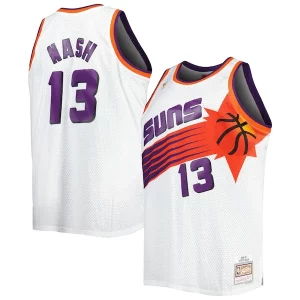 Sofisticato Duraturo Steve Nash Phoenix Suns Big & Tall Hardwood Classics 1996/97 Swingman Jersey White/Black