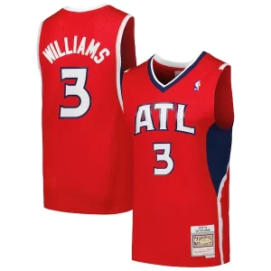 Sofisticato Elegante Lussuoso Lou Williams Atlanta Hawks 2001/02 Hardwood Classics Swingman Jersey Red