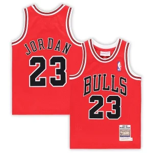 Sofisticato Lussuoso Delizioso Michael Jordan Chicago Bulls Preschool 1997/98 Hardwood Classics Authentic Jersey Red/Black/White