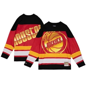 Sofisticato Meraviglioso Houston Rockets Women's Hardwood Classics Big Face 4.0 Hockey Jersey Red