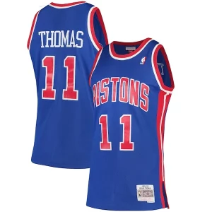 Sofisticato Moderno Isiah Thomas Detroit Pistons 1988/89 Hardwood Classics Swingman Jersey Blue