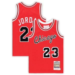 Sofisticato Ottimo Michael Jordan Chicago Bulls Toddler Hardwood Classics 1984/85 Authentic Swingman Jersey Red