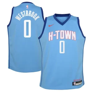 Sofisticato Resistente Robusto Russell Westbrook Houston Rockets Nike Youth 2020/21 Swingman Jersey Blue City Edition