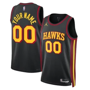 Sofisticato Stupendo Atlanta Hawks Jordan Brand Unisex 2022/23 Swingman Custom Jersey Statement Edition Black