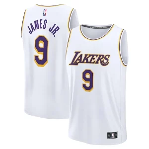 Elegante Bronny James Los Angeles Lakers Fast Break Replica Player Jersey Association Edition White