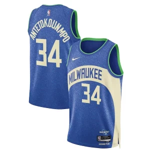 Splendido Classico Giannis Antetokounmpo Milwaukee Bucks Nike Unisex 2023/24 Swingman Jersey Blue City Edition