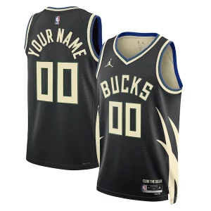Splendido Classico Milwaukee Bucks Jordan Brand Unisex 2022/23 Swingman Custom Jersey Statement Edition Black