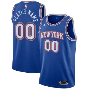 Splendido Comodo Duraturo New York Knicks Jordan Brand Swingman Custom Jersey Statement Edition Blue