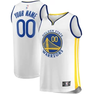 Splendido Delizioso Golden State Warriors Fast Break Custom Replica Jersey White Association Edition/Royal