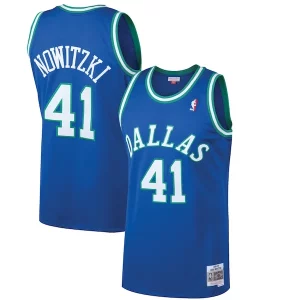 Splendido Dirk Nowitzki Dallas Mavericks 1998/99 Hardwood Classics Swingman Jersey Blue
