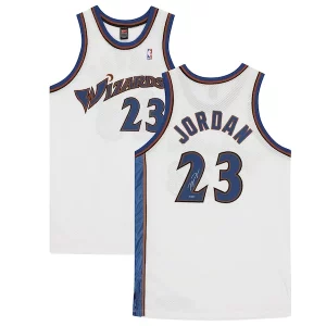 Splendido Fantastico Trendy Michael Jordan Washington Wizards Authentic Autographed White Nike Jersey