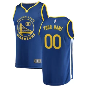 Splendido Gorgeous Stupendo Golden State Warriors Youth 2019/20 Fast Break Custom Replica Jersey Royal Icon Edition