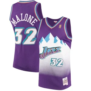 Splendido Karl Malone Utah Jazz 1996/97 Hardwood Classics Swingman Jersey Purple