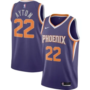 Splendido Lussuoso Deandre Ayton Phoenix Suns Nike 2020/21 Swingman Player Jersey Icon Edition Purple