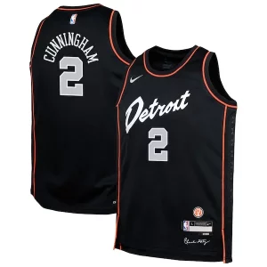 Splendido Magnifico Delizioso Cade Cunningham Detroit Pistons Nike Youth Swingman Replica Jersey City Edition Black