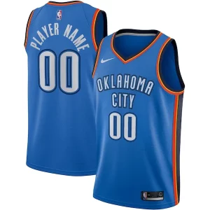Splendido Meraviglioso Oklahoma City Thunder Nike Swingman Custom Jersey Blue Icon Edition