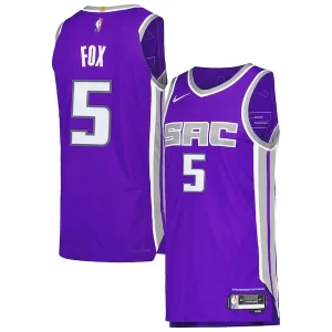 Splendido Raffinato De'Aaron Fox Sacramento Kings Nike Authentic Player Jersey Icon Edition Purple