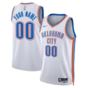 Stupendo Attraente Oklahoma City Thunder Nike Unisex Swingman Custom Jersey White Association Edition