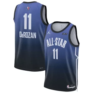 Stupendo Carino Attraente DeMar DeRozan Jordan Brand 2023 NBA All Star Game Swingman Jersey Blue