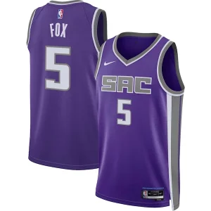 Stupendo Classico Raffinato De'Aaron Fox Sacramento Kings Nike Unisex Swingman Jersey Icon Edition Purple