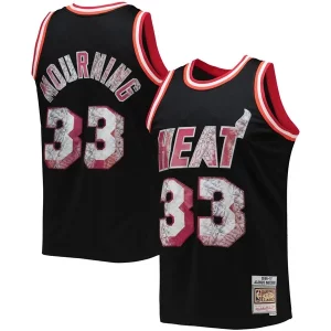 Stupendo Comodo Alonzo Mourning Miami Heat 1996/97 Hardwood Classics NBA 75th Anniversary Diamond Swingman Jersey Black