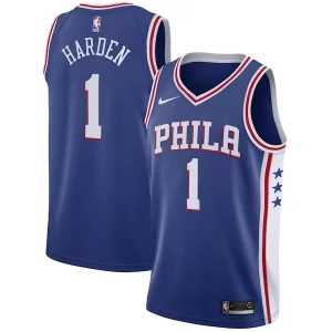 Stupendo Delizioso Fascinante James Harden Philadelphia 76ers Nike Swingman Jersey Icon Edition Royal