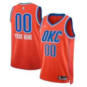 Stupendo Duraturo Oklahoma City Thunder Jordan Brand Unisex 2022/23 Swingman Custom Jersey Statement Edition Orange