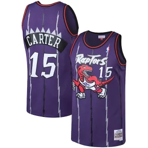 Stupendo Eccezionale Vince Carter Toronto Raptors 1998/99 Big & Tall Hardwood Classics Swingman Jersey Purple/White