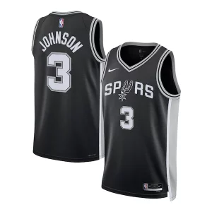 Stupendo Fantastico Delizioso Keldon Johnson San Antonio Spurs Nike Unisex Swingman Jersey Icon Edition Black/White