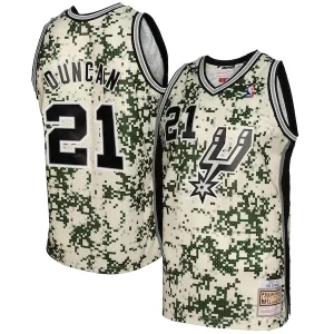 Stupendo Fantastico Tim Duncan San Antonio Spurs 2013/14 Swingman Jersey Camo