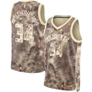 Stupendo Giannis Antetokounmpo Milwaukee Bucks Nike Unisex Select Series Swingman Jersey Brown