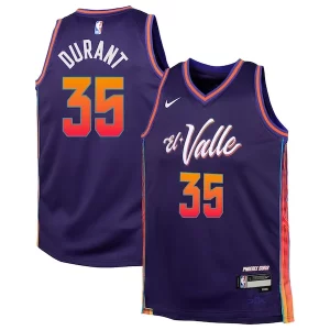 Stupendo Kevin Durant Phoenix Suns Nike Youth Swingman Replica Jersey City Edition Purple