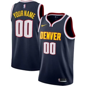 Stupendo Lussuoso Denver Nuggets Nike 2022/23 Swingman Custom Jersey Icon Edition Navy