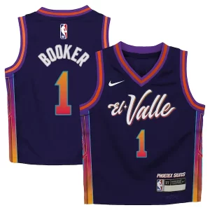 Stupendo Meraviglioso Carino Devin Booker Phoenix Suns Nike Preschool Swingman Replica Jersey City Edition Purple