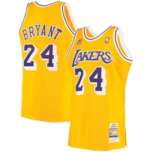 Stupendo Meraviglioso Eccezionale Men's Los Angeles Lakers Kobe Bryant Gold 2007 Hardwood Classics Authentic Jersey