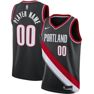 Stupendo Portland Trail Blazers Nike 2020/21 Swingman Custom Jersey Icon Edition Black