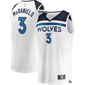 Stupendo Prestigioso Resistente Jaden McDaniels Minnesota Timberwolves Youth Fast Break Replica Player Jersey Association Edition White
