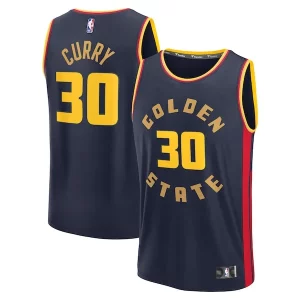 Stupendo Stephen Curry Golden State Warriors 2024/25 Fast Break Player Jersey City Edition Navy