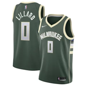 Stupendo Trendy Eccezionale Damian Lillard Milwaukee Bucks Nike Unisex Swingman Player Jersey Icon Edition Hunter Green