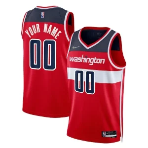 Stupendo Washington Wizards Nike 2021/22 Diamond Swingman Custom Jersey Icon Edition Red