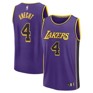 Trendy Attraente Robusto Dalton Knecht Los Angeles Lakers Fast Break Replica Player Jersey Statement Edition Purple