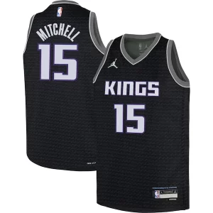 Trendy Cool Davion Mitchell Sacramento Kings Jordan Brand Youth Swingman Jersey Statement Edition Black