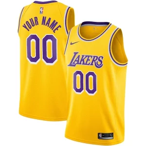 Trendy Delizioso Los Angeles Lakers Nike Custom Swingman Jersey Gold Icon Edition
